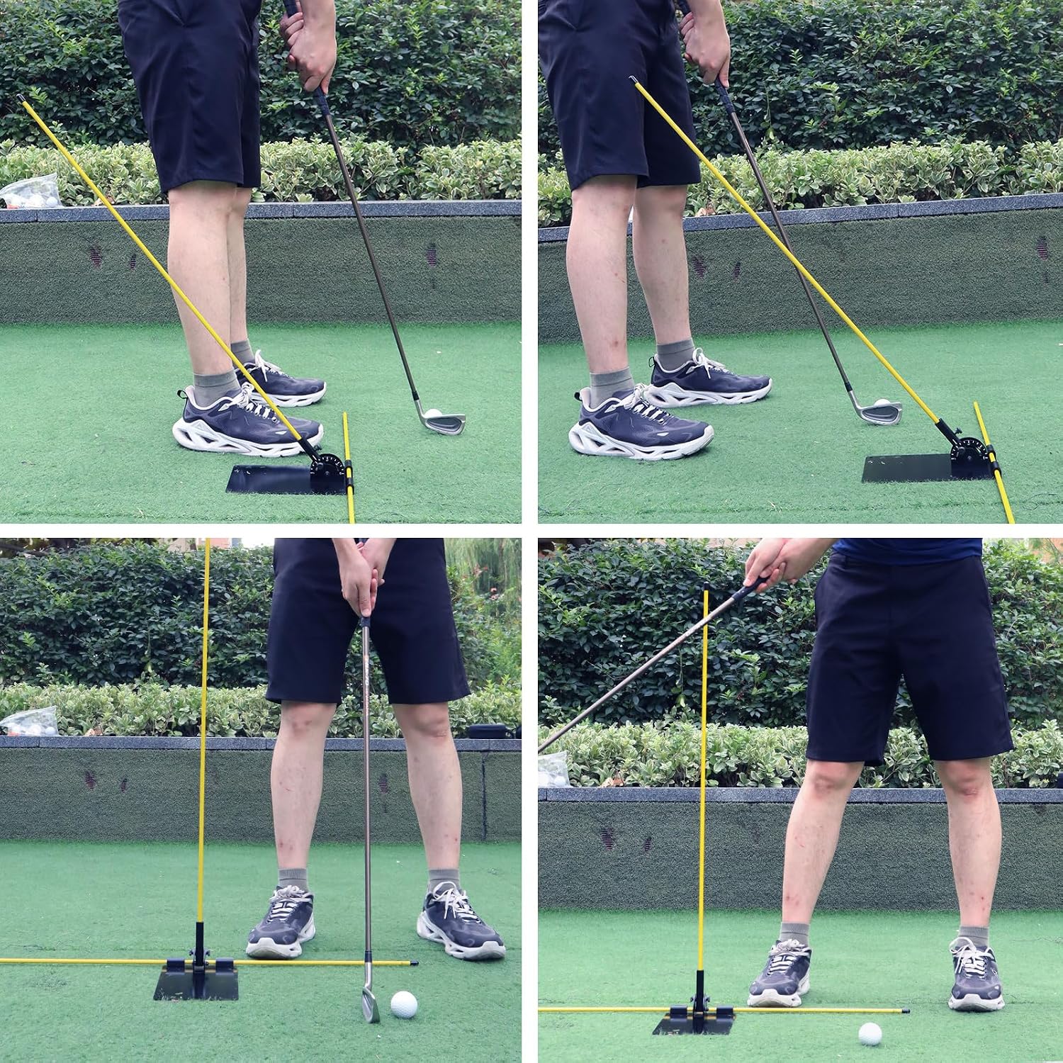 Detalle 2 de FINGER TEN Golf Alignment Stick Holder Swing Practice Trainer Plate