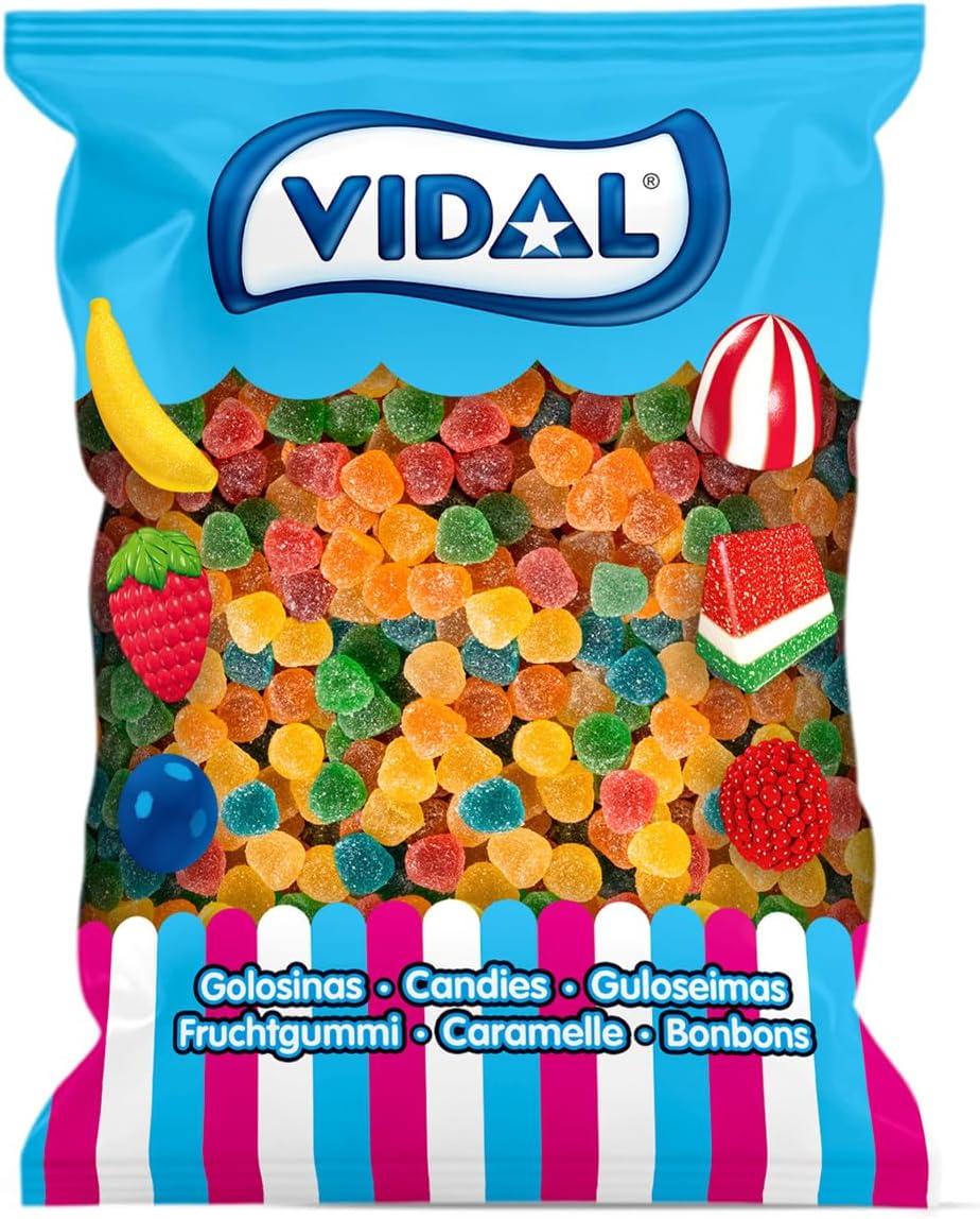 Vidal Bonbons à sucre saveurs assorties moelleuses