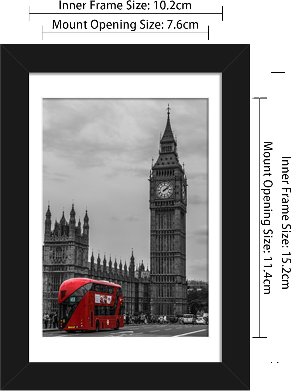 Detalle 2 de Tinkeps 6x4 Black Picture Frame Pack 4