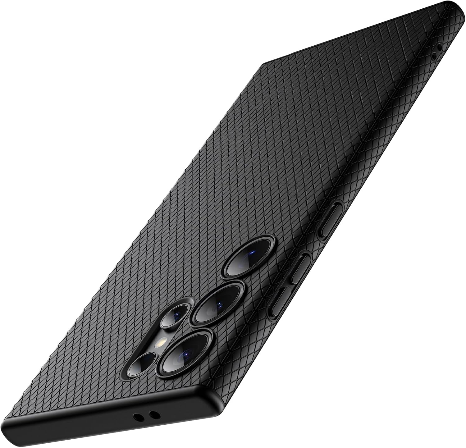 Detalle de JETech greppskal för Samsung Galaxy S24 Ultra, Titanium Black med TPU och kameraskydd