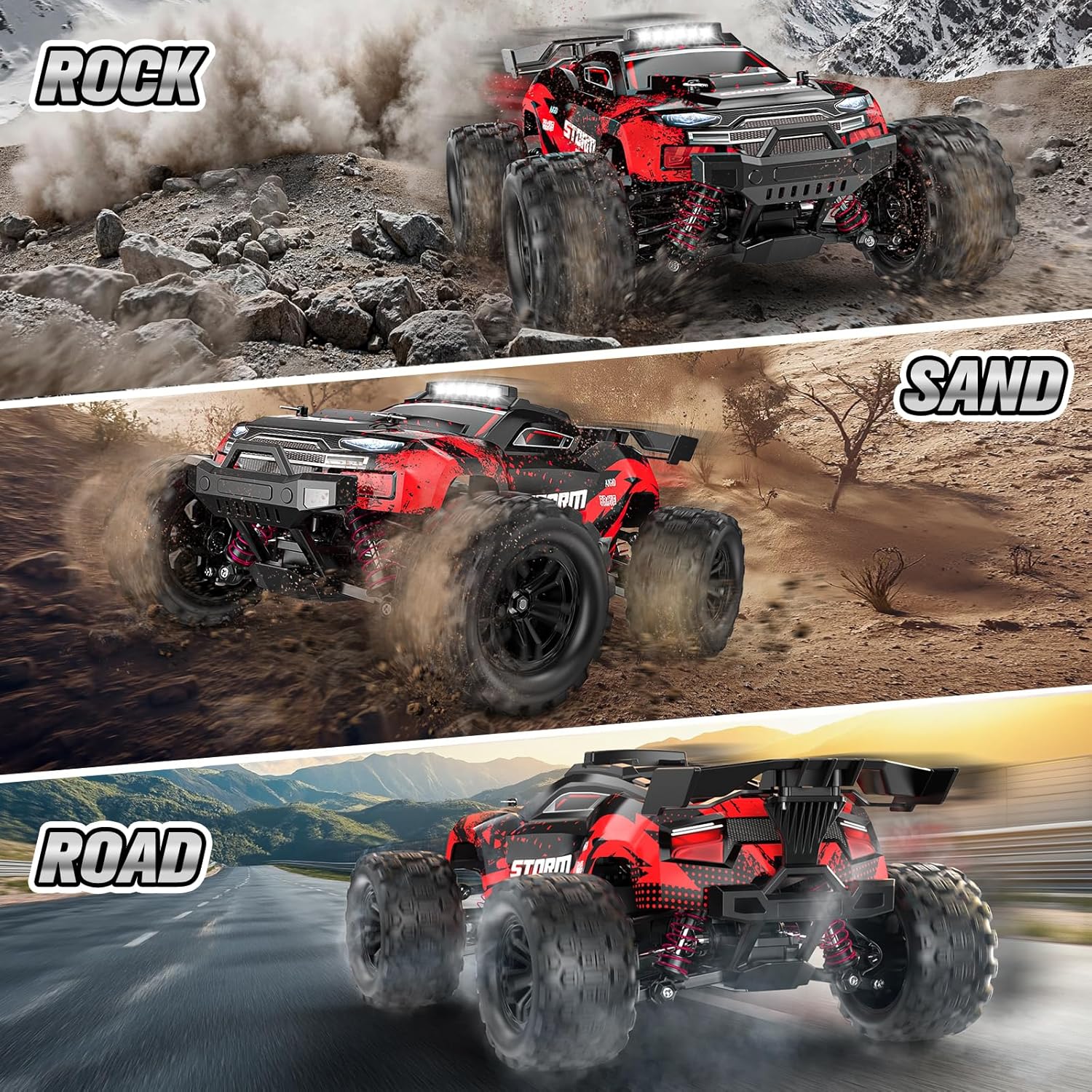 Thumbnail 6 de Lvcdzr 1:18 2.4GHz 4WD RC Monster Truck (Up to 40 km/h) with Gyro Drift Wheel