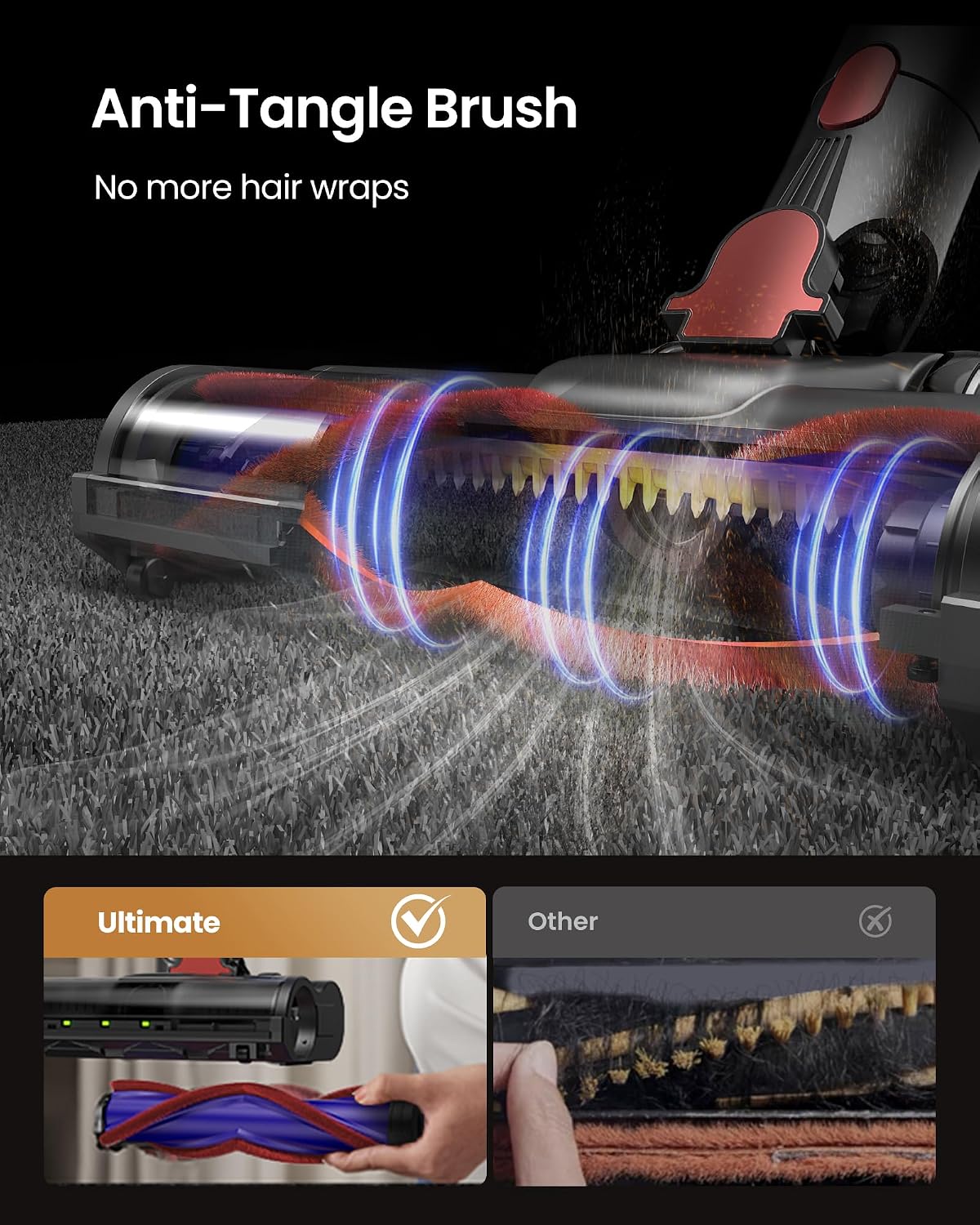 Thumbnail 5 de PERSAVE P70 Cordless Stick Vacuum, 650W, 55KPa Suction, 1.5L Dust Cup