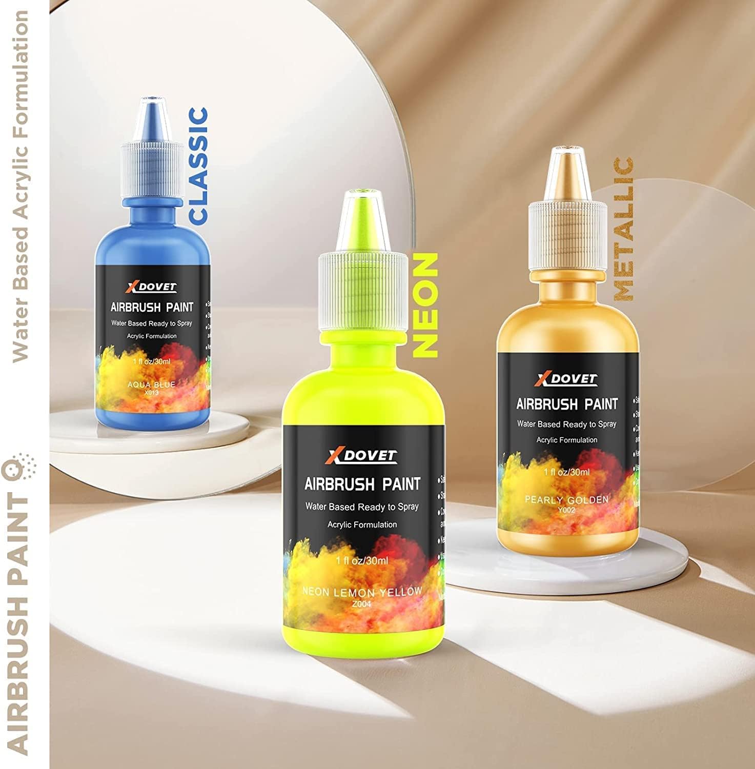 Thumbnail 4 de XDOVET airbrush paint set, 28 colours