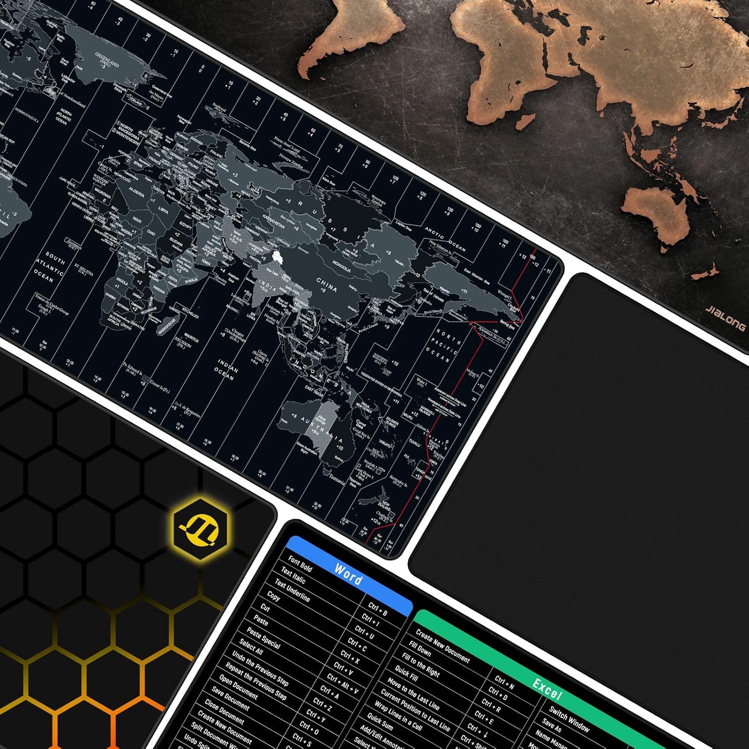 Thumbnail 4 de JIALONG Large Mouse Mat XXL 900x400mm Black gaming mouse pad for PC and laptop