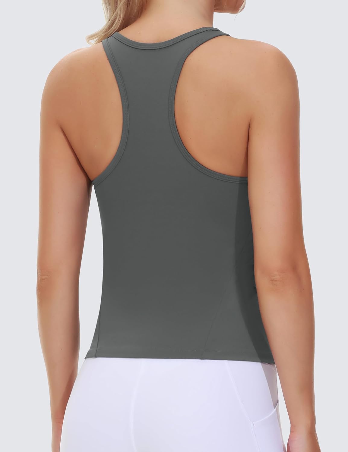 Detalle 2 de THE GYM PEOPLE Débardeur dos nageur ajusté pour femme 🧘♀
