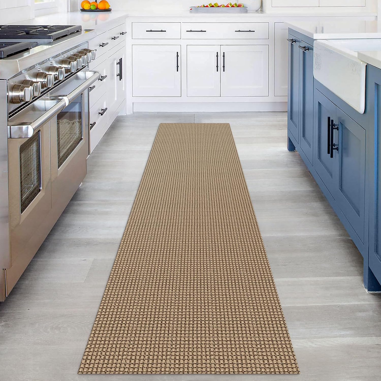 Detalle 2 de KOZYFLY Boho Runner 2x8 ft Tan/Orange/Brown