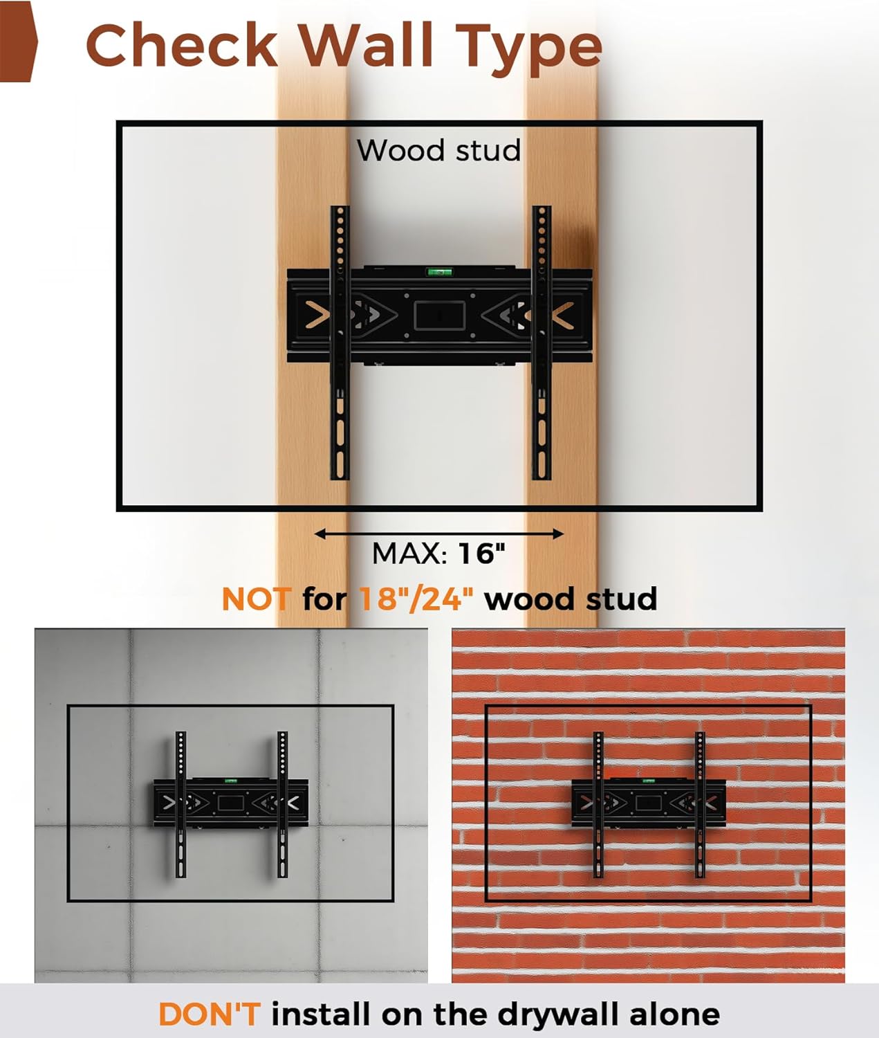Thumbnail 6 de Solid As Mountain Full Motion TV Wall Mount for 32–65 inch TVs (50/55/65 inch Wall Mount)