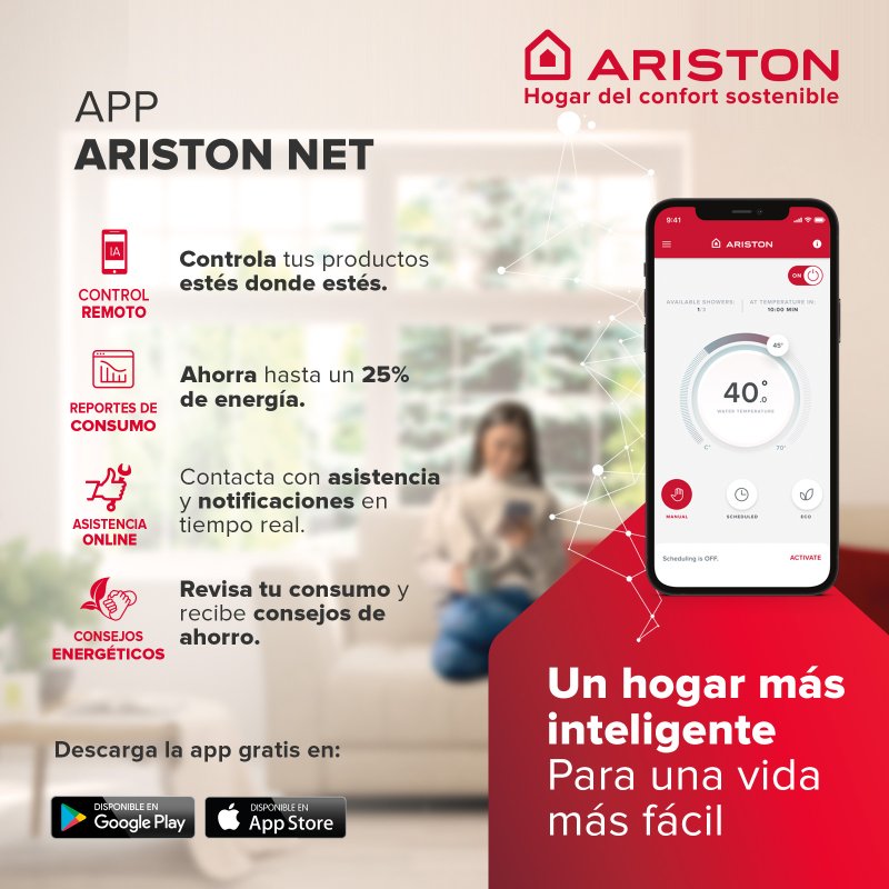 Detalle de Ariston Velis Pro WiFi termo eléctrico inteligente 80 L