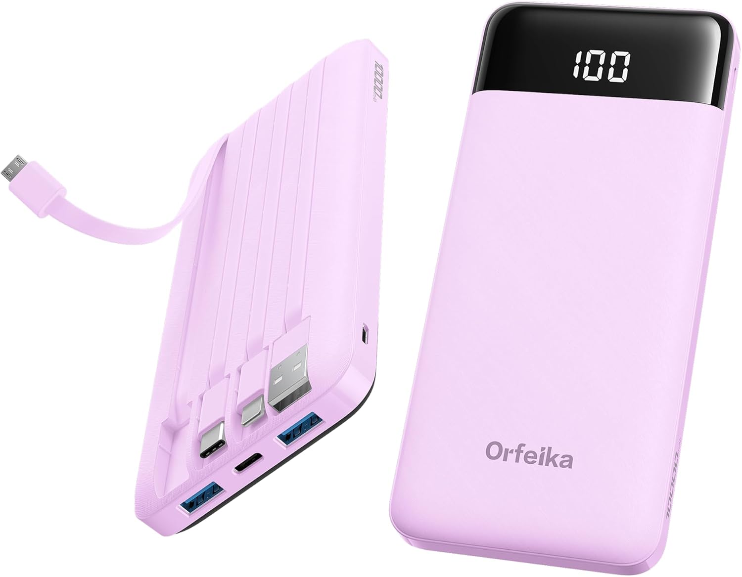 Detalle de Orfeika K14E 10,000mAh Power Bank with Four Built-In Cables, 22.5W