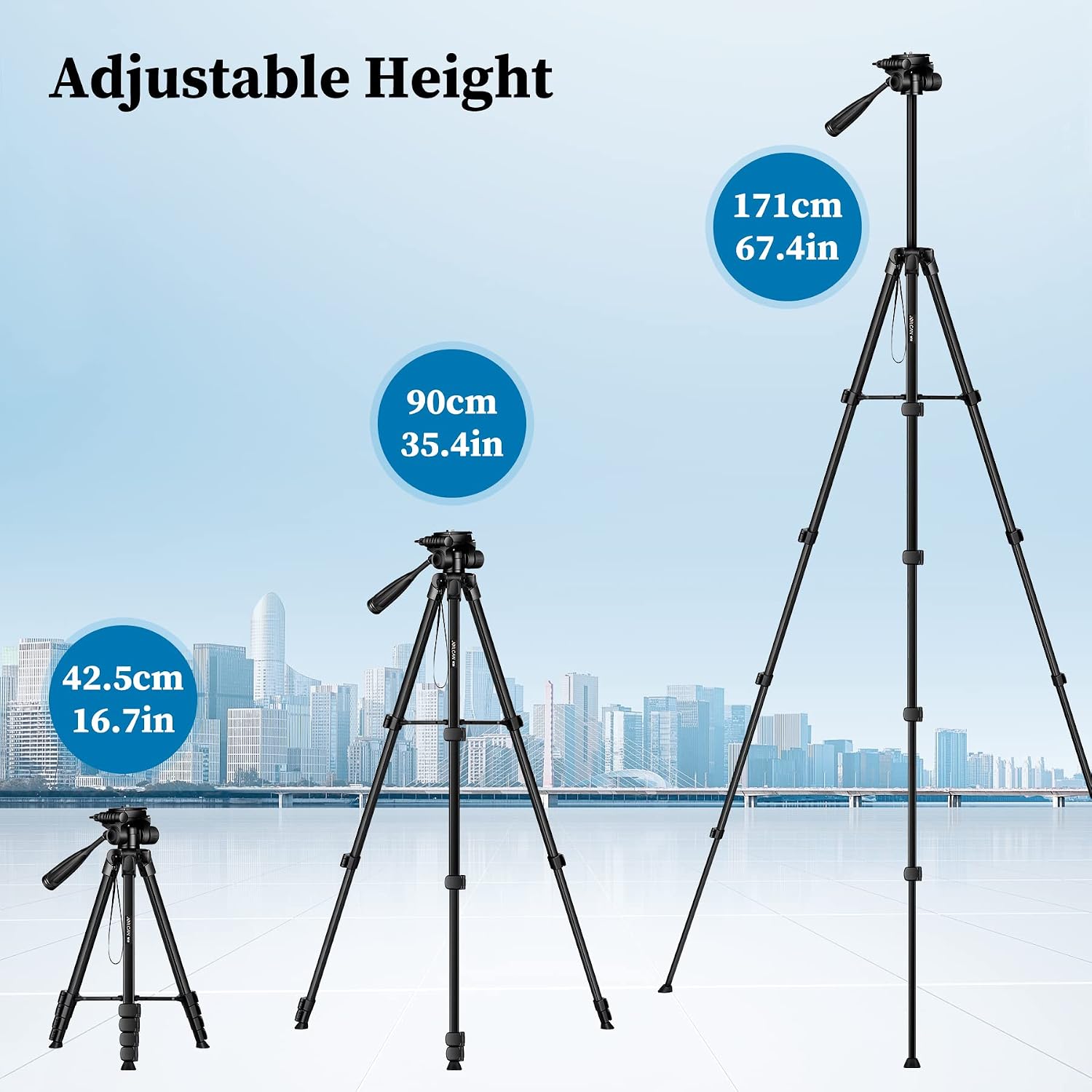 Thumbnail 1 de JOILCAN 67" Camera Tripod Stand for DSLR