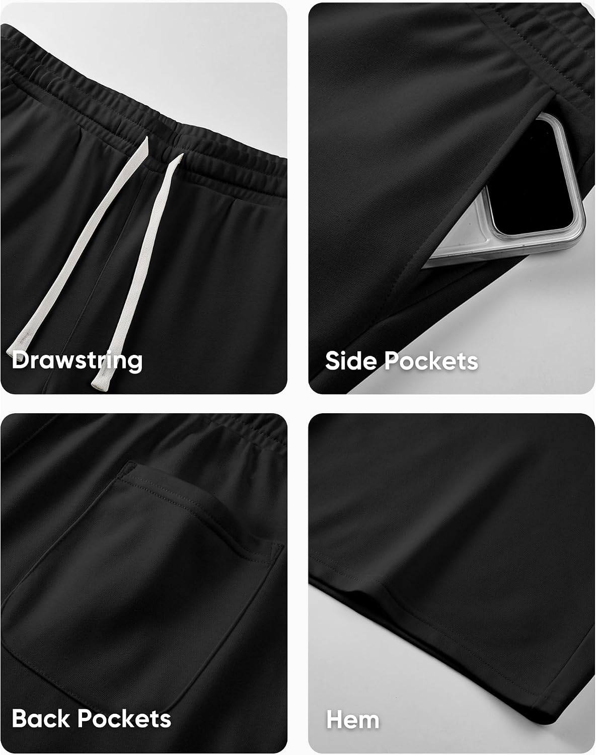 Thumbnail 6 de JMIERR 2026 Men's Baggy Sweat Shorts: Lightweight, Knee-Length Comfort for Everyday Activities