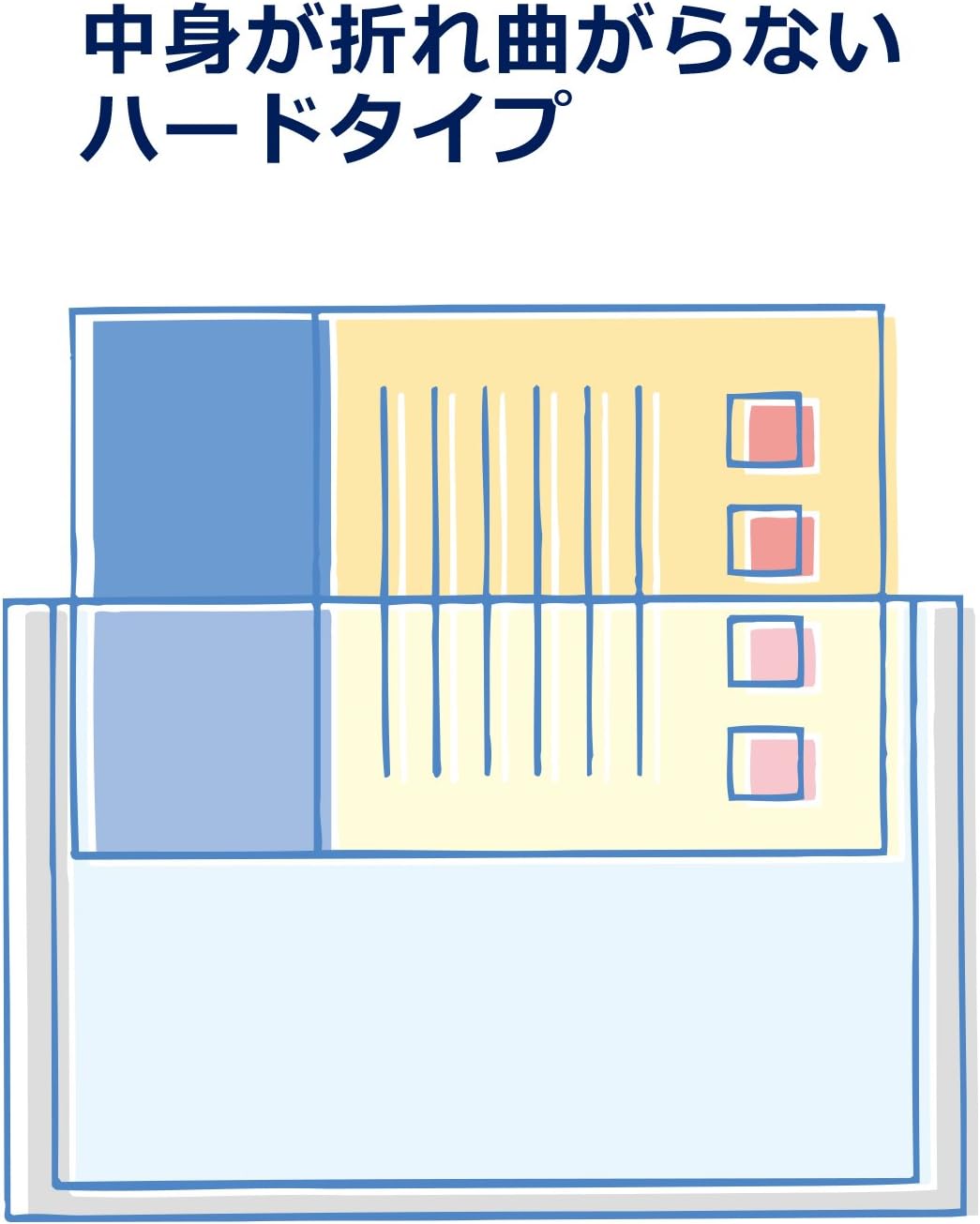 Detalle de プラス PC-202C A2ポスターサイズのハードカードケース、透明PET製・白色フレーム付き