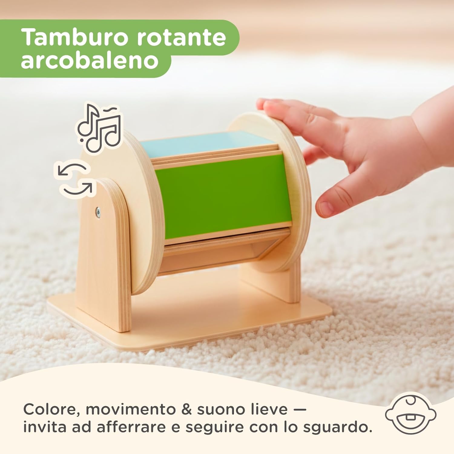 Detalle de Nene Toys Set sensorial 7‑in‑1 per neonati 0–6 mesi