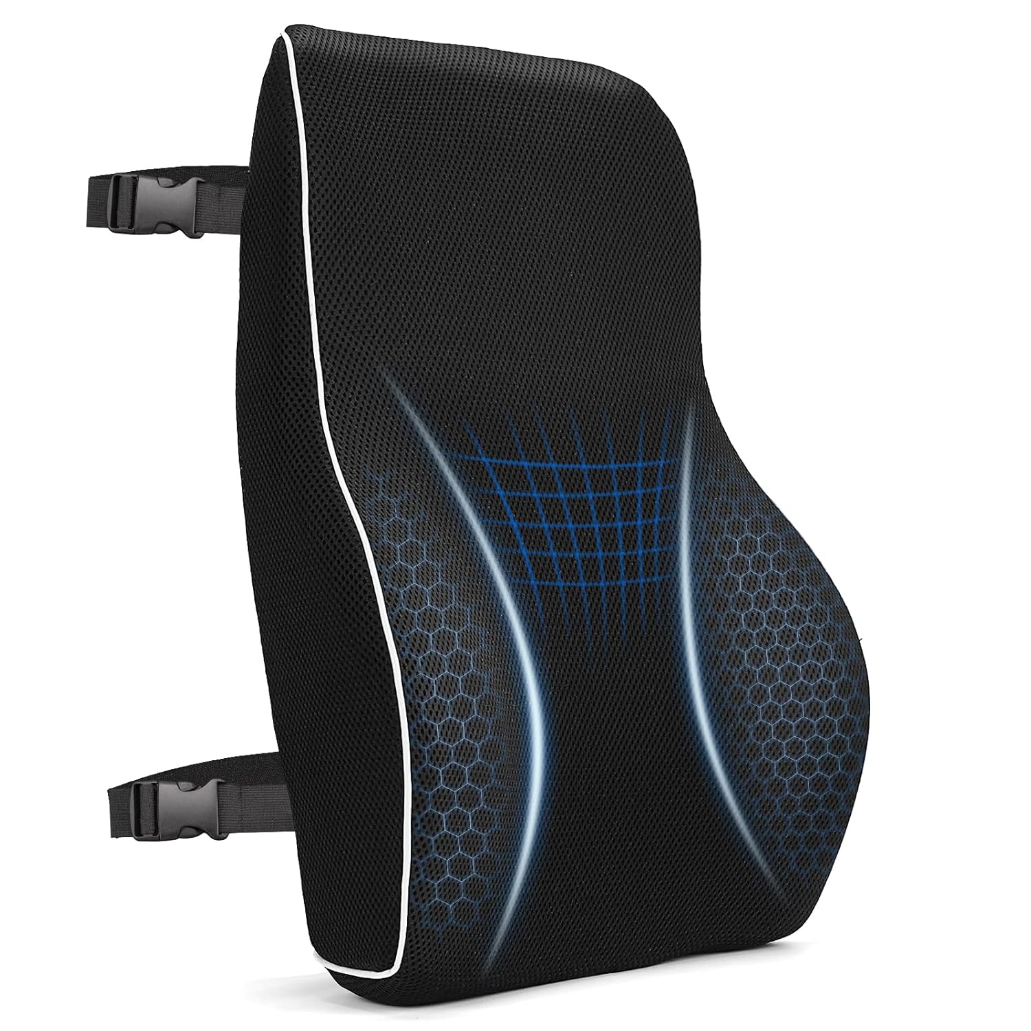 Detalle de Lumbar Support Cushion, Memory Foam Back Support For Office Chairs and Car Seat, Mesh Back Rest for Gaming Chair, Memory Foam Pillow, Desk Chair Cushion, Breathable & Washable Cover, Adjustable Straps
Lumbar Support Cushion, Memory Foam Back Supp…