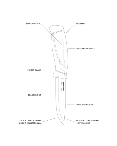 Thumbnail 3 de Morakniv Mora FT01409 Cuchillo a Lama Fissa, Unisex, Naranja – Un tamaño