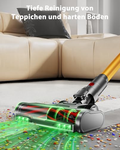 Detalle de JRFYHFT Akku Staubsauger Kabellos 55KPa/650W – 70 Minuten Laufzeit