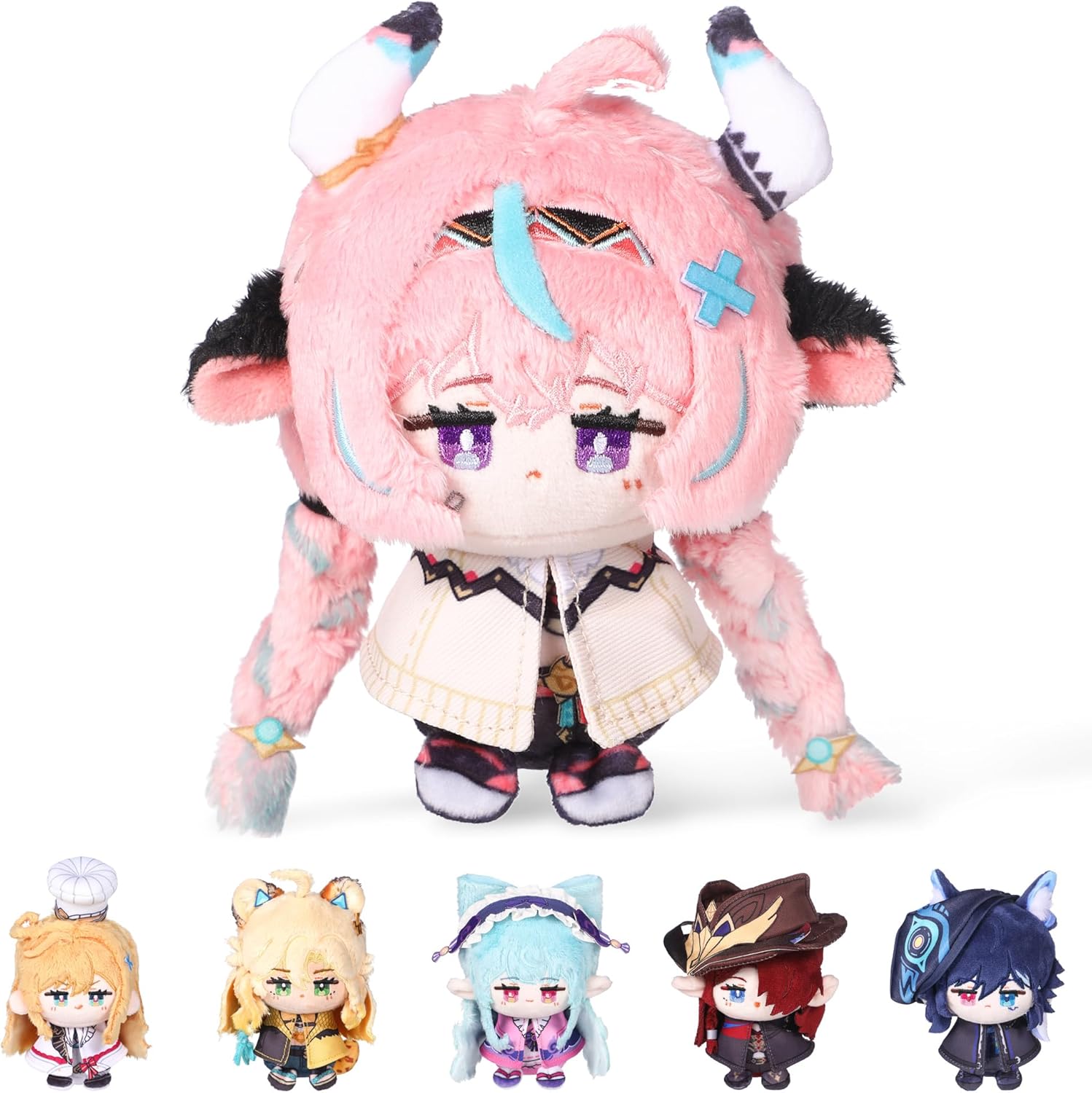 Detalle de UTIEHD Anime Spielcharakter Rucksackanhänger – Niedlicher 10 cm Sammler Schlüsselanhänger für Fans