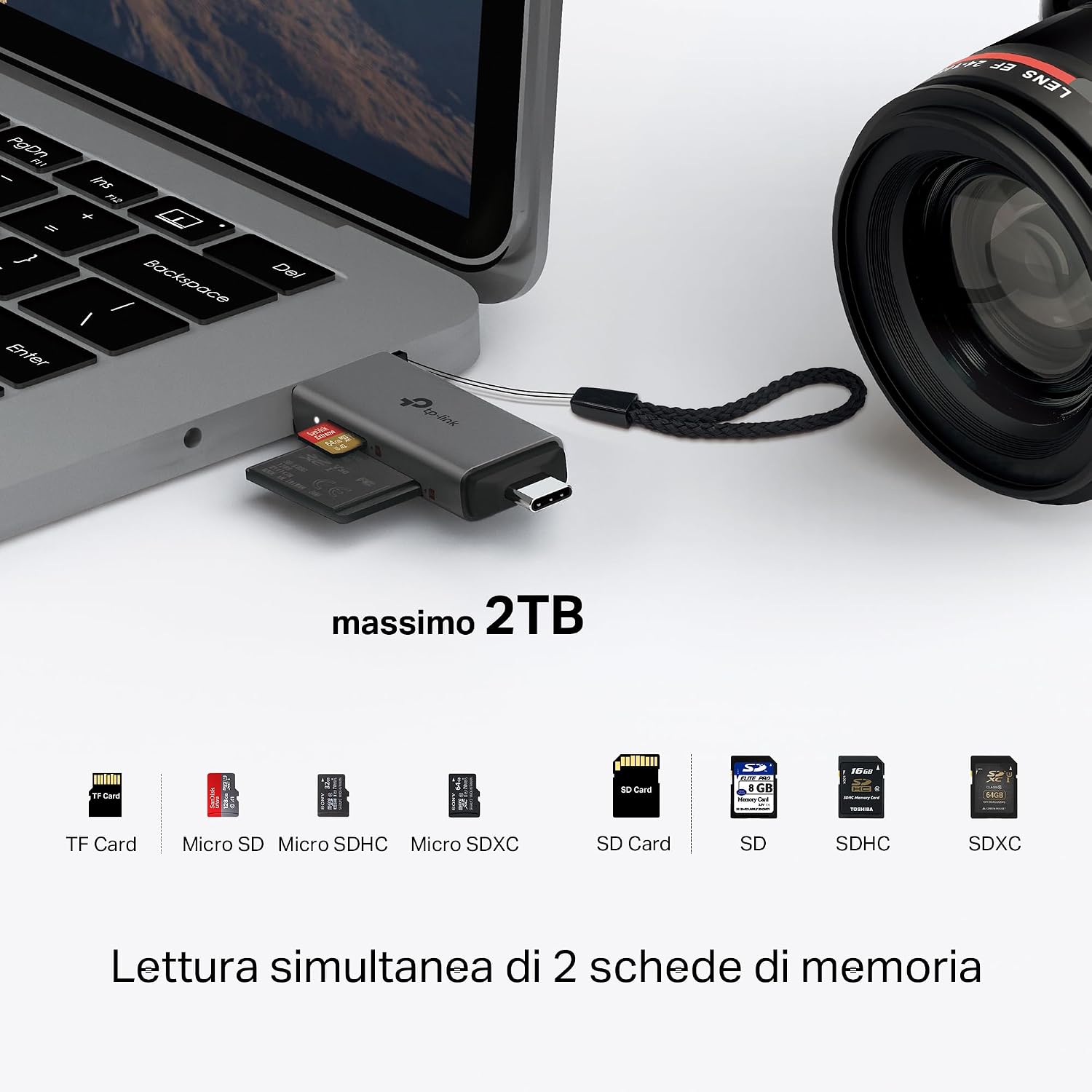 Thumbnail 1 de TP-Link UA430D lettore schede SD USB-C