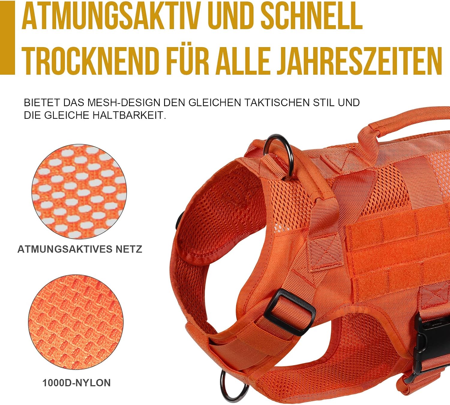 Detalle 2 de OneTigris No-Pull Hundegeschirr AIRE MESH