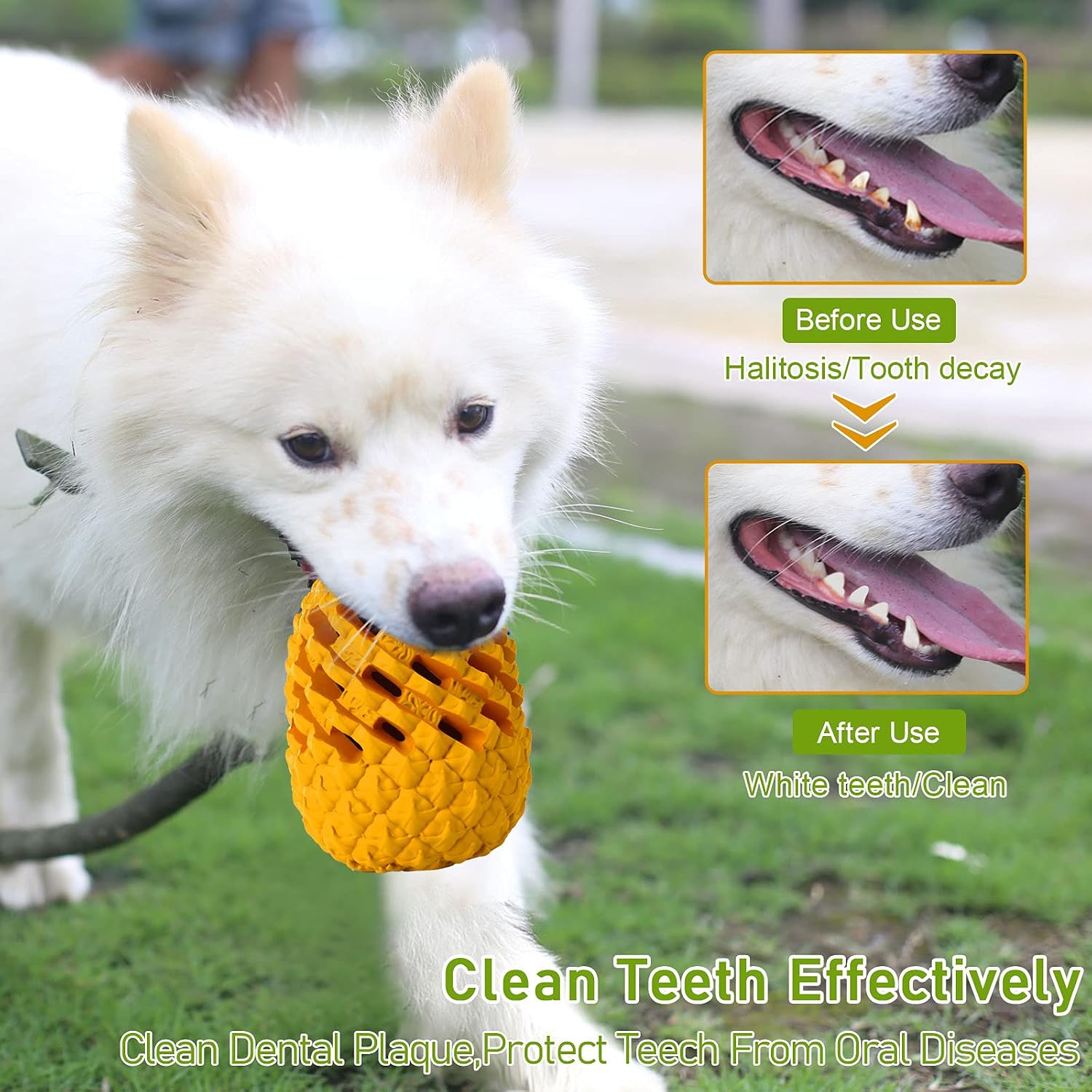 Thumbnail 3 de M.C.works Ultra-Durable Pineapple Dog Toy for Aggressive Chewers (6.7in)