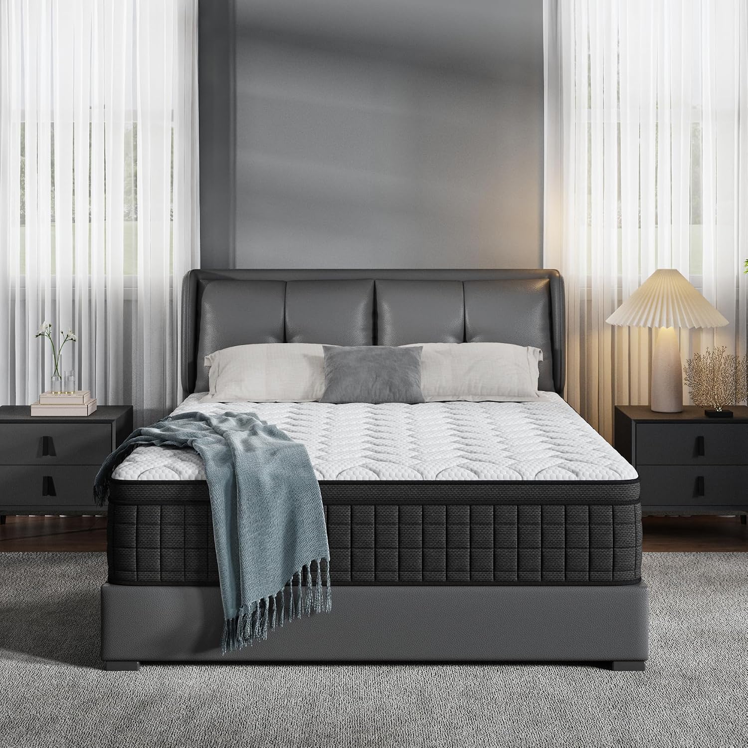 Thumbnail 6 de Holidaymoon 003 Queen Hybrid Mattress, 12-Inch Memory Foam & Pocket Springs