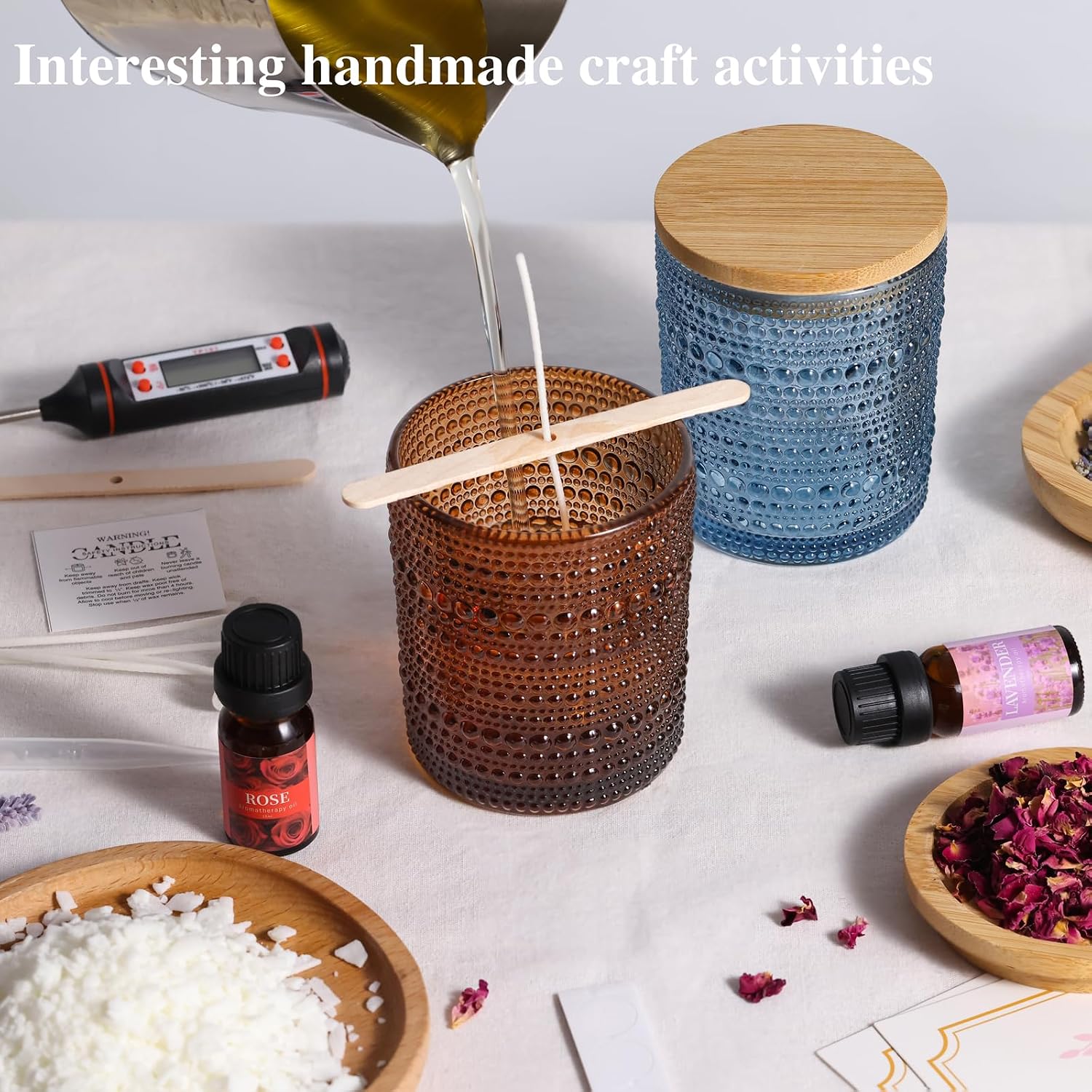 Detalle 2 de DARJEN Candle Making Kit, 1 lb Soy Wax