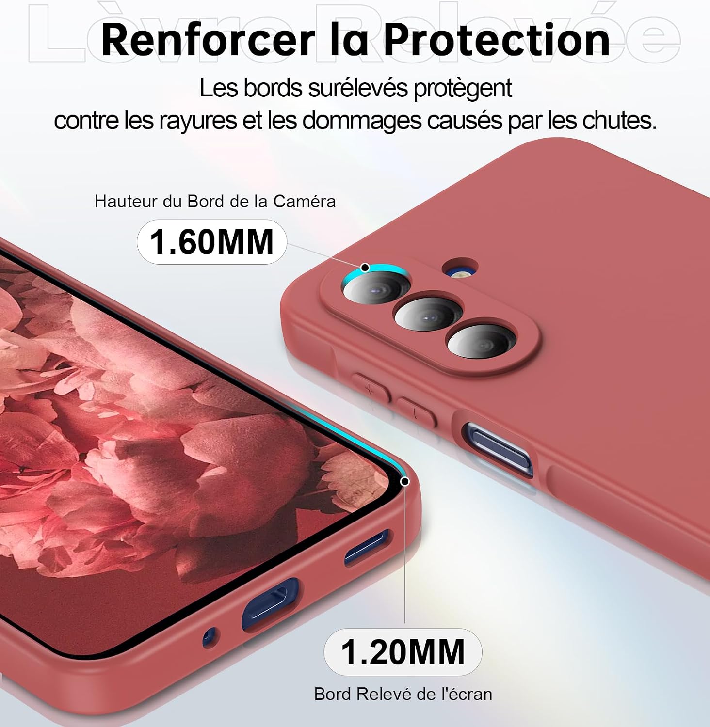 Thumbnail 4 de Coque LeYi pour Galaxy A17 5G, anneau en silicone