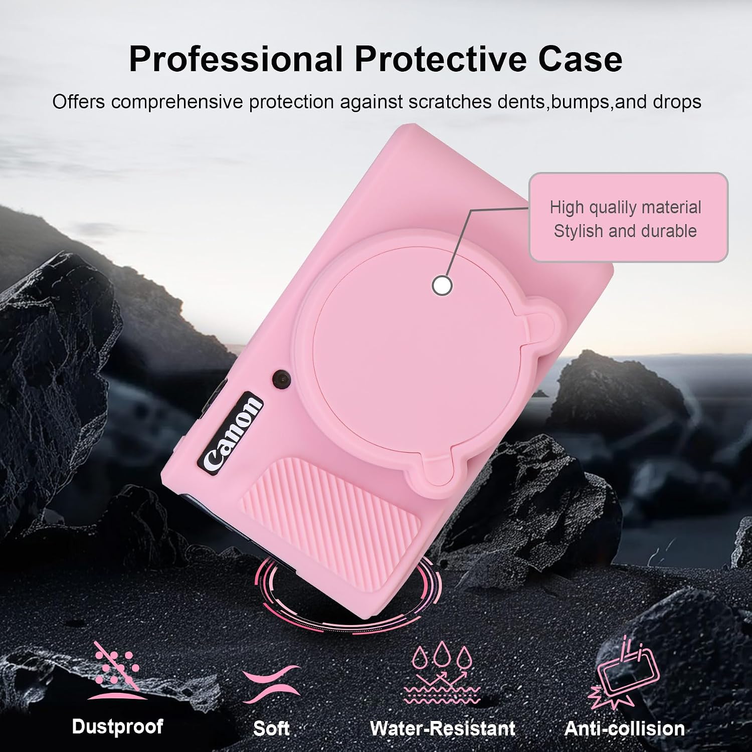 Thumbnail 5 de RAIALL Silicone Case for Canon PowerShot SX740