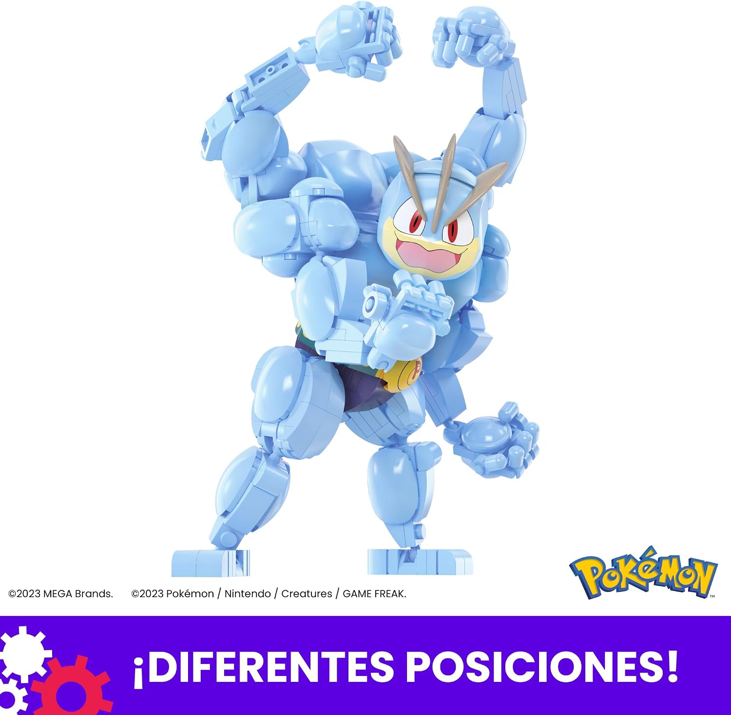 Detalle de MEGA Pokémon Machamp, Juguete de Construcción Interactivo 🏗