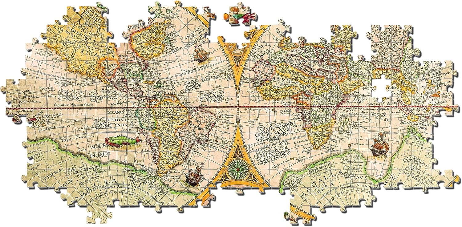 Detalle 2 de Clementoni Puzzle 2000 piezas Mapa Antiguo