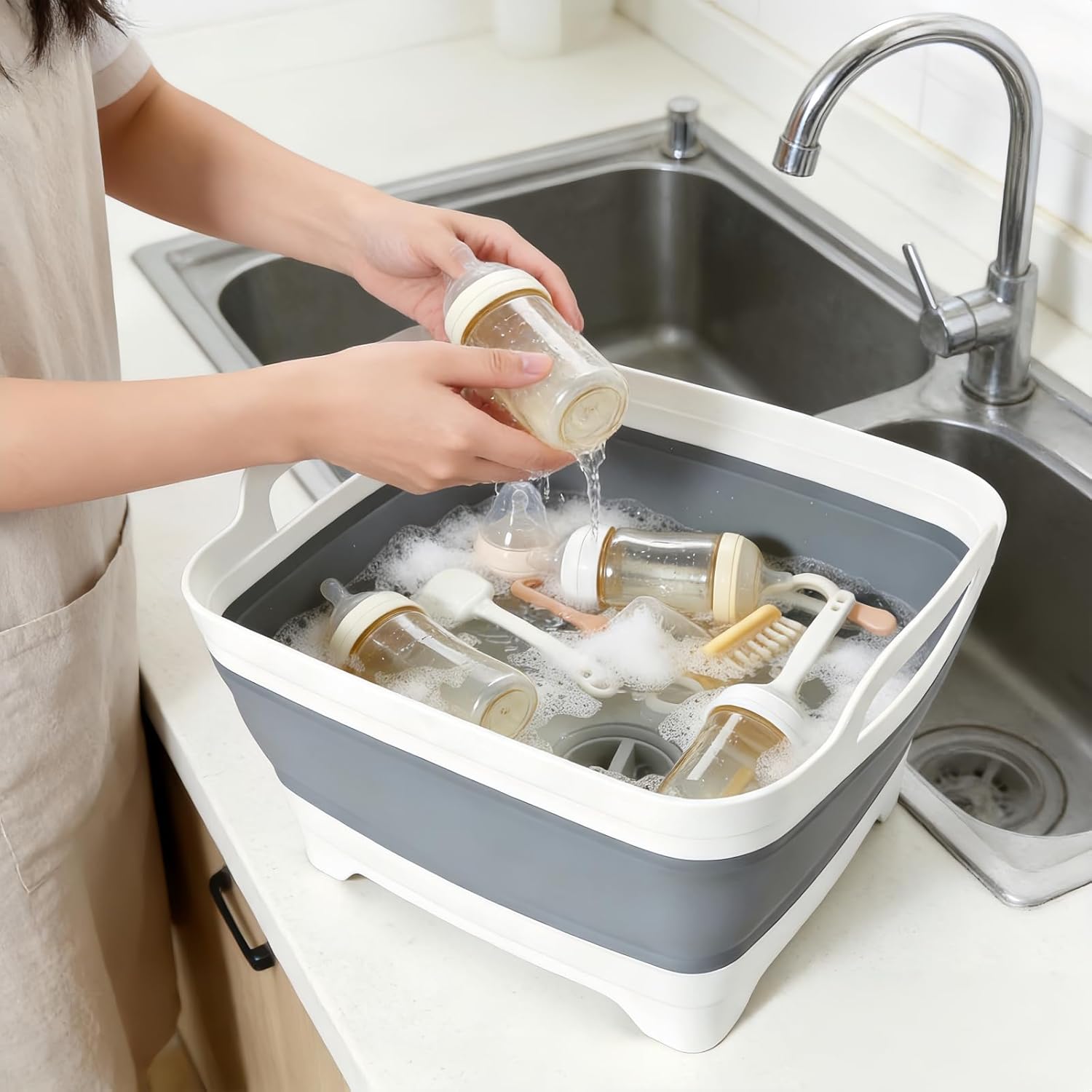 Thumbnail 4 de FOSJGO 9L Collapsible Dish Basin for Camping