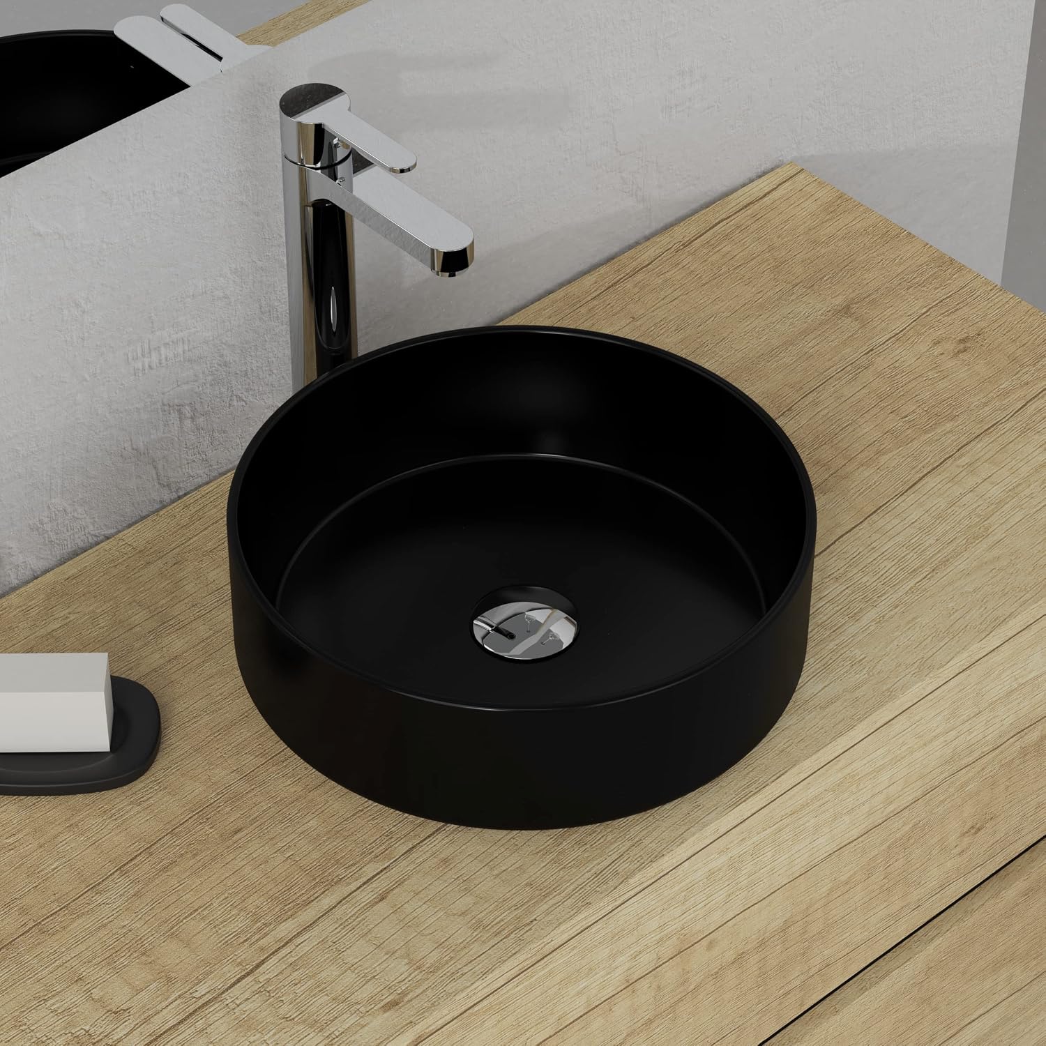 Thumbnail 5 de Baikal Lavabo Cerámico Negro Mate 37 cm