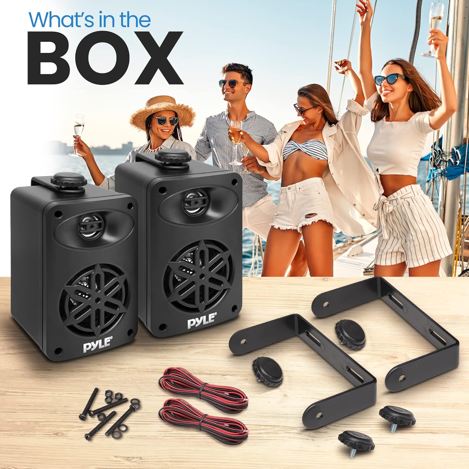 Detalle 2 de Pyle Paire d'Enceintes 200 W 🎵