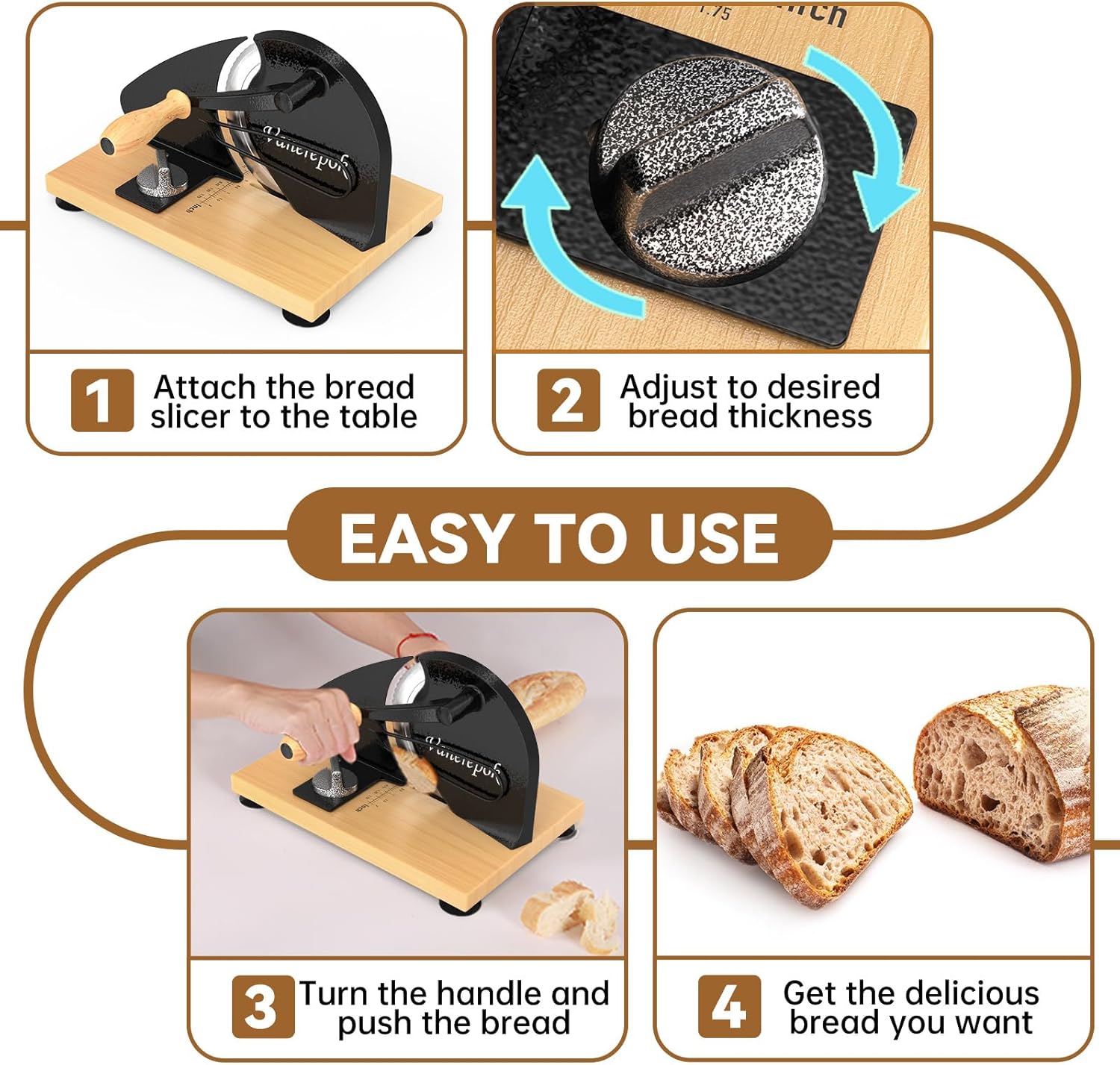 Thumbnail 5 de vanerepok Manual Bread Slicer 0.8 in