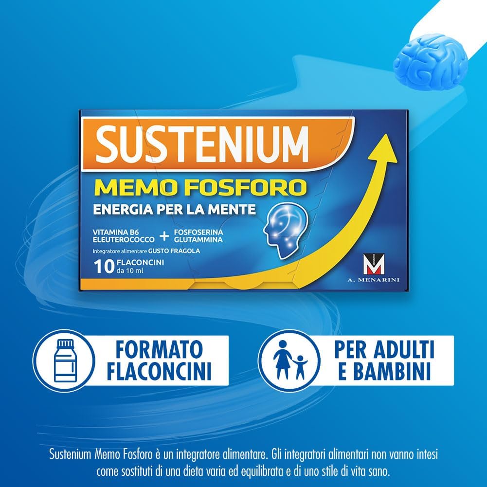 Thumbnail 3 de Sustenium Memo Fosforo 20 flaconcini integratore 💊