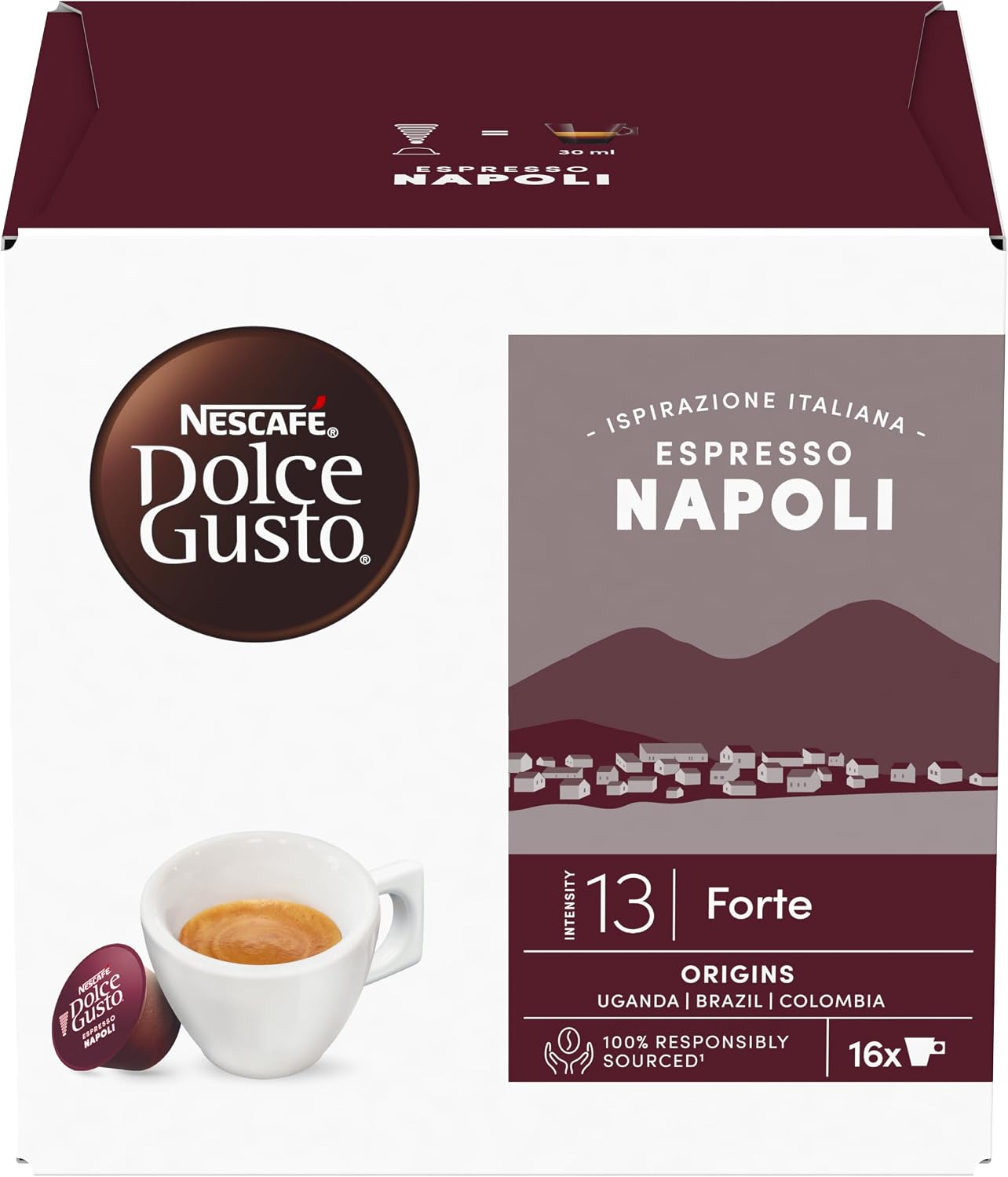 Detalle de NESCAFÉ Dolce Gusto Espresso Napoli Caffè – 96 capsule compatibili, gusto intenso in stile italiano