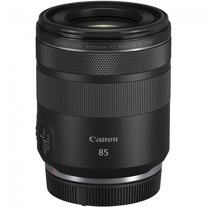 Detalle de Canon RF 85mm F2 Macro IS STM – Lente de Retrato y Macro