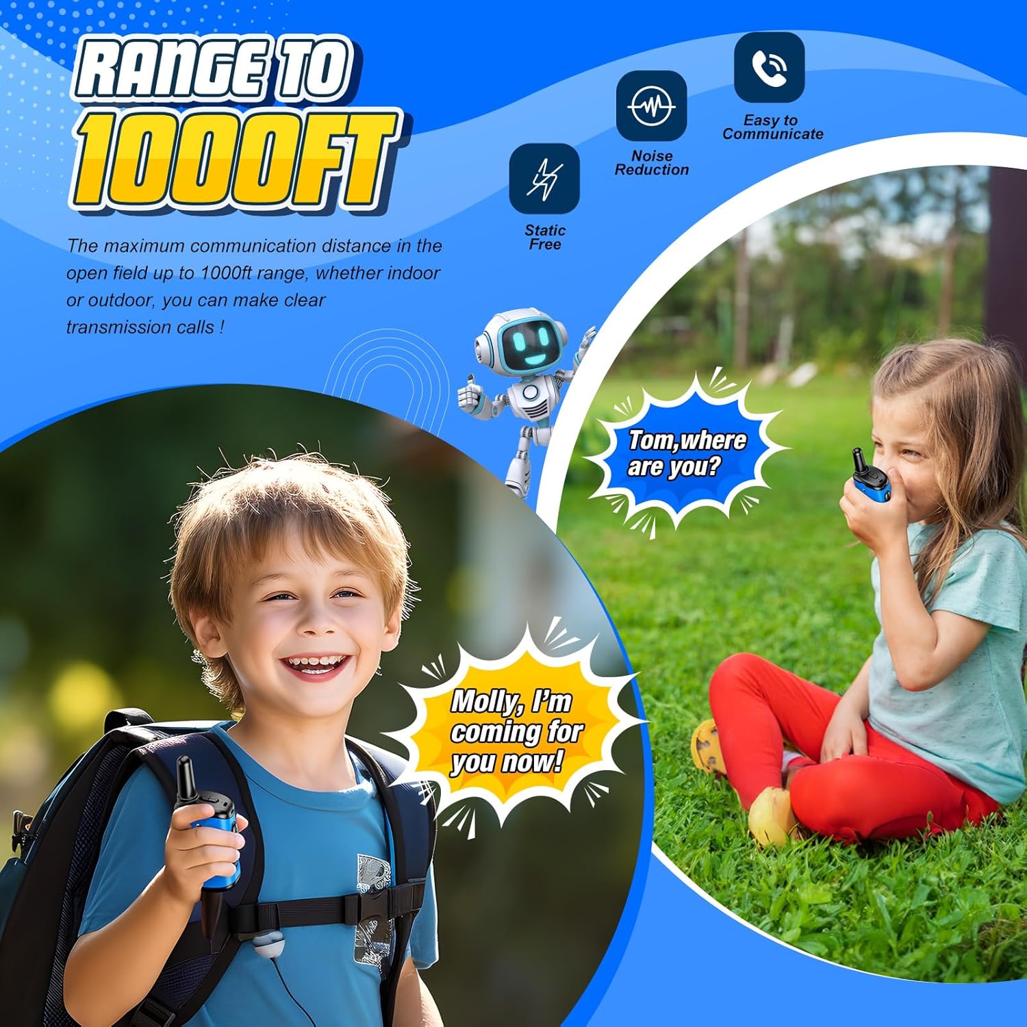 Detalle 2 de Toyokid Walkie Talkie Kinder Spielzeug ab 3 Jahre