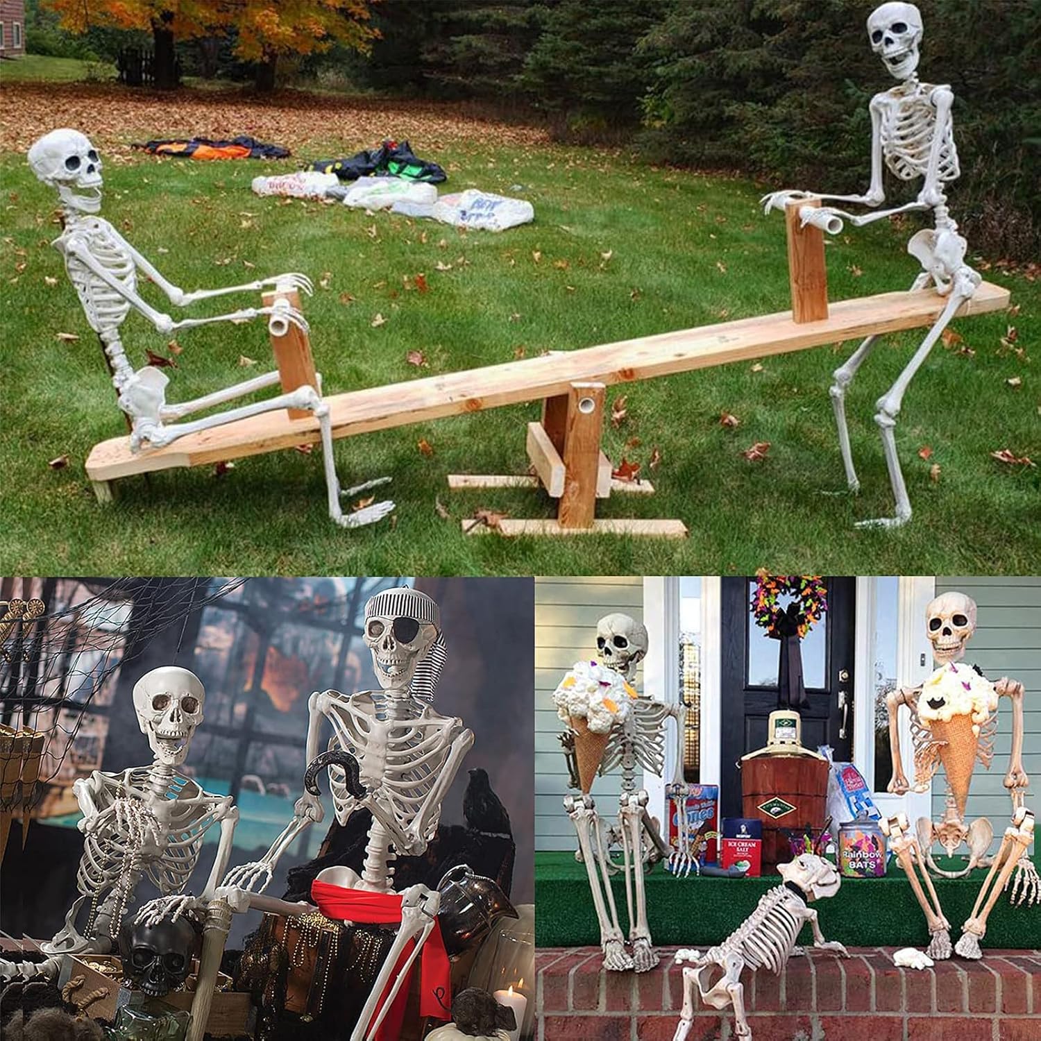 Thumbnail 4 de MyoGrip SK10 5.5-Foot Posable Halloween Skeleton with Pirate Details