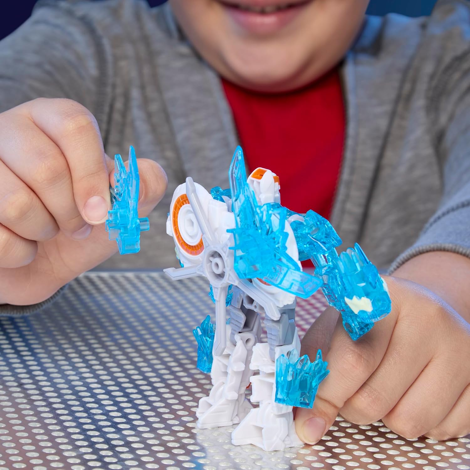 Detalle de Transformers CYBERWORLD Energon Surge Autobot Ratchet-actiefiguur, 10 cm