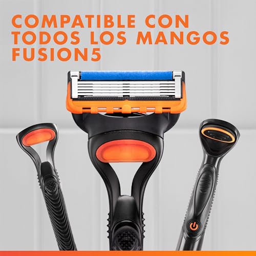 Detalle 1 de Gillette Fusion 5 Cuchillas de Afeitar Hombre🪒 Paquete 8