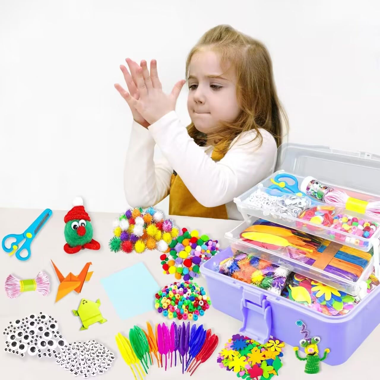 Detalle 1 de VLUINANI DIY Bastelset 3000 Teile Lila