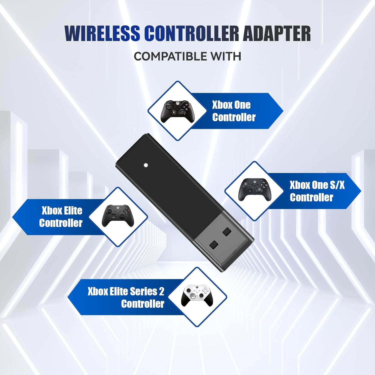 Thumbnail 1 de Wireless Adapter für Xbox Controller am PC – Kabelloser Gaming-Receiver für Windows 10/11 (USB 2.0/3.0)
