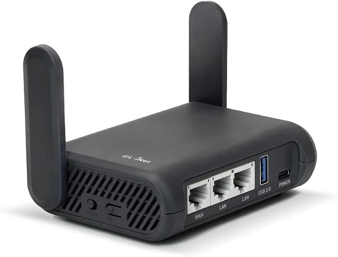 Detalle de GL.iNet GL-A1300 Slate Plus - Enrutador de Viaje VPN, Wi-Fi y NAS 🌐
