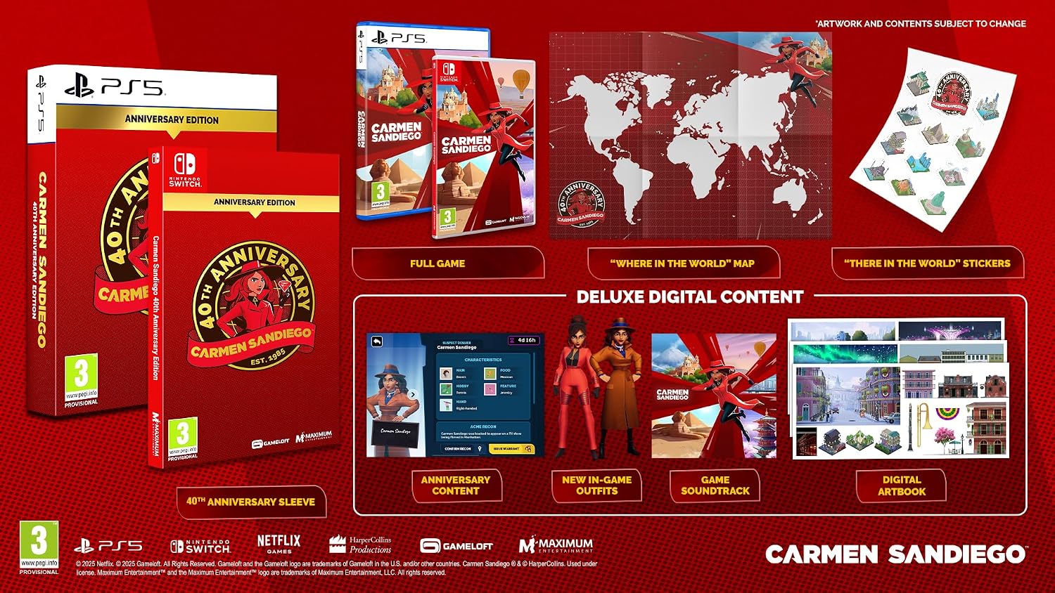 Detalle de Carmen Sandiego Edición 40ª Aniversario para Nintendo Switch – Maximum Entertainment