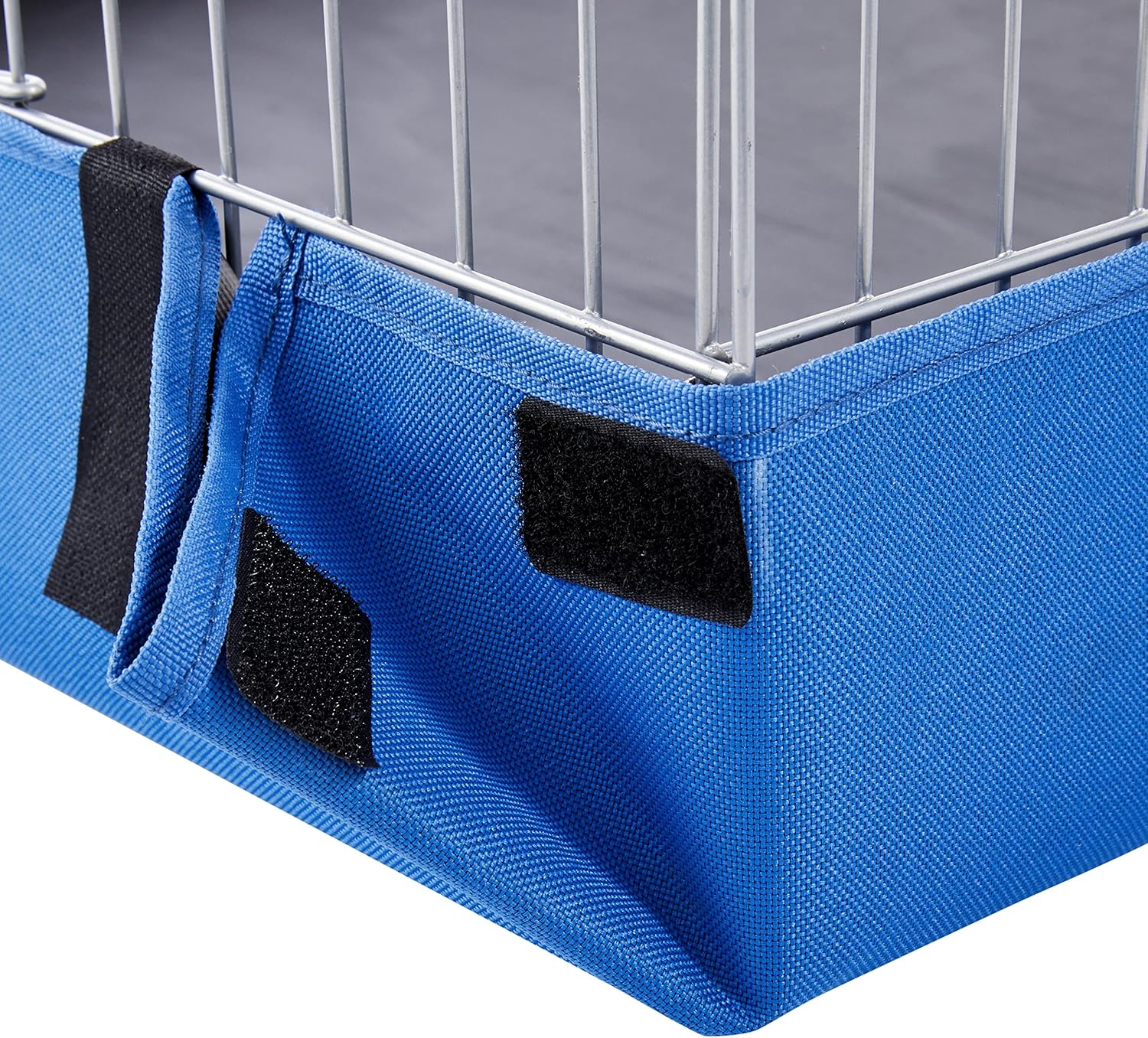 Detalle 2 de Amazon Basics Haustierkäfig Bequem mit Segeltuch-Unterteil – Blau, L 118 x B 35 x H 60 cm