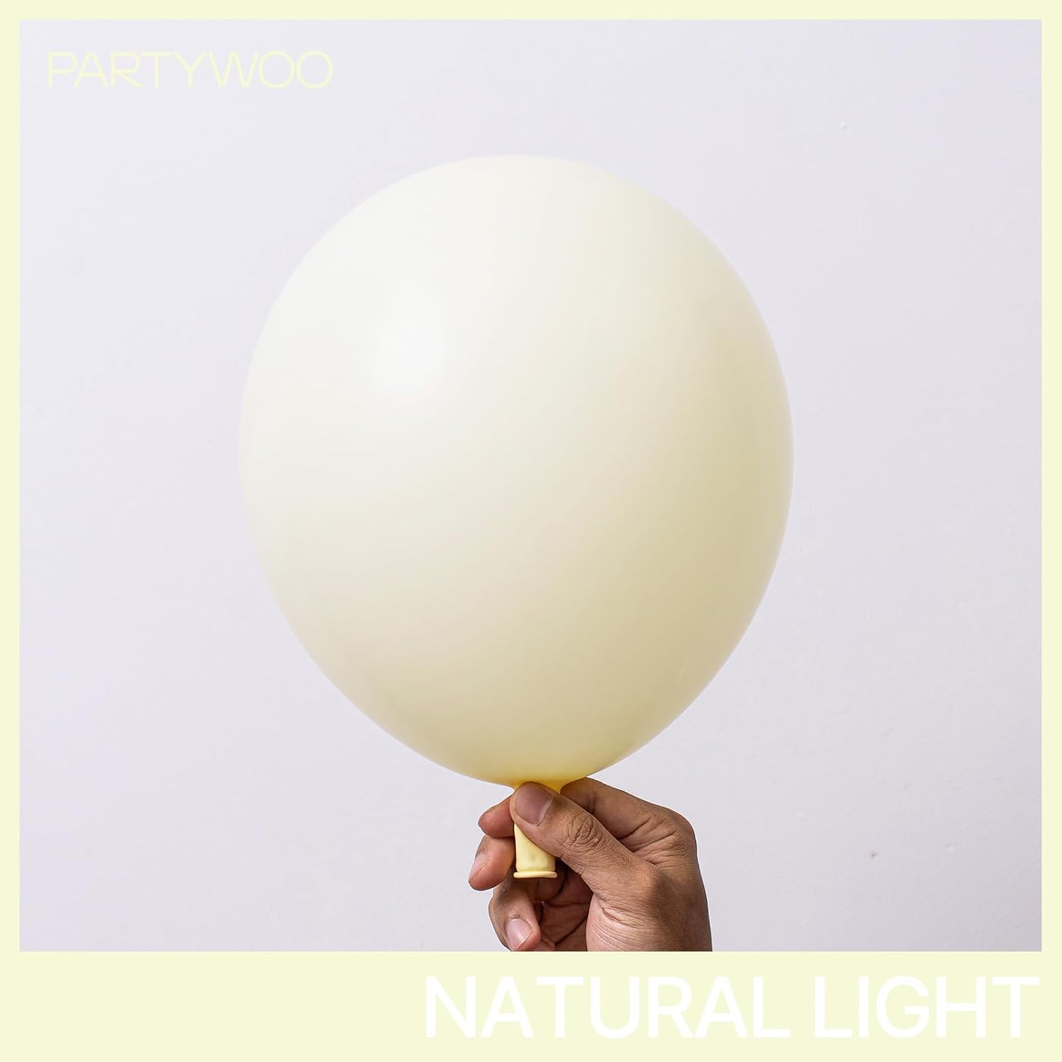 Thumbnail 1 de PartyWoo Pastel Yellow Balloons 127 pcs 🎈