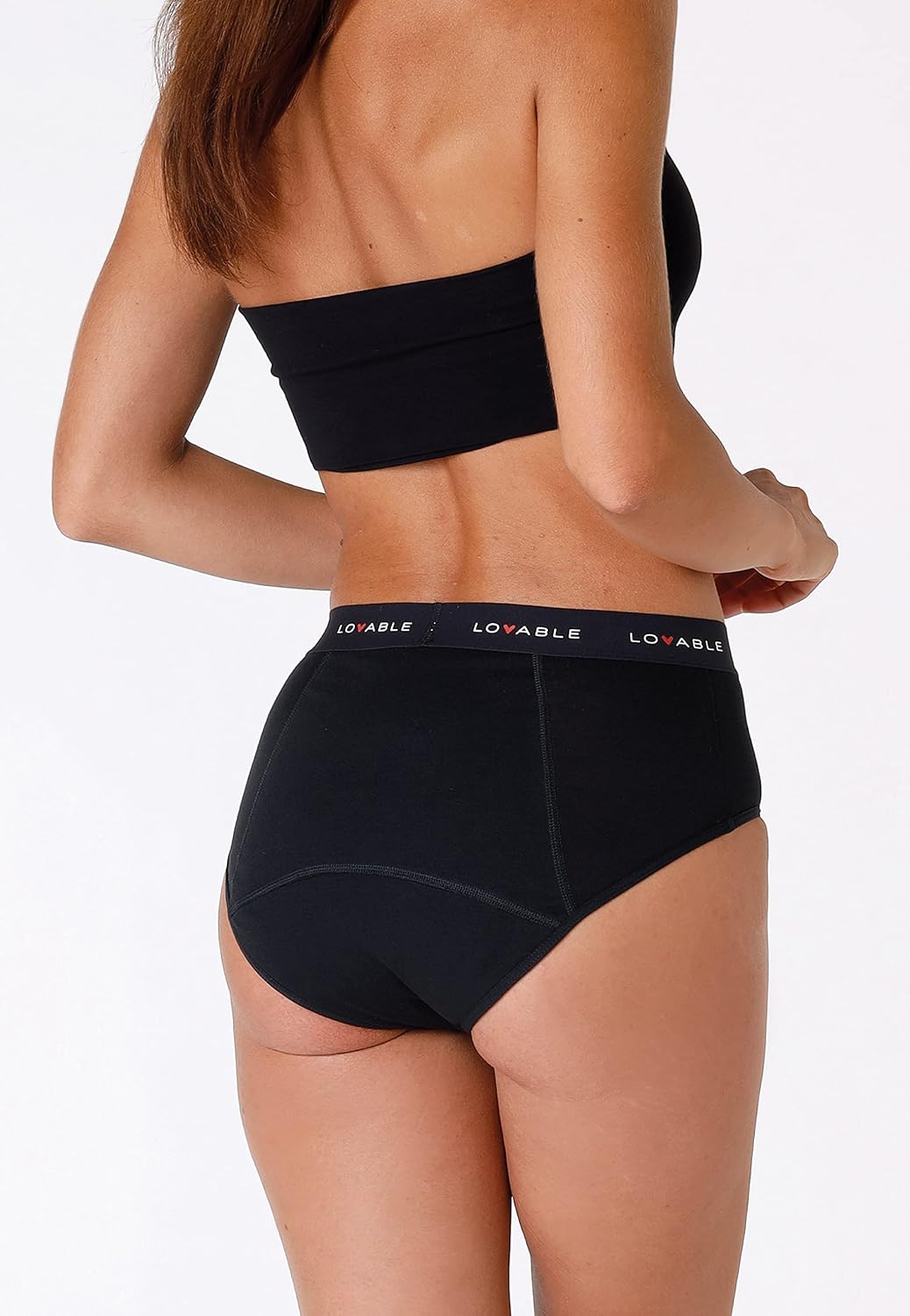 Detalle de Lovable 9L0CLW5 menstrosor med hög midja för rikligt flöde, 2-pack