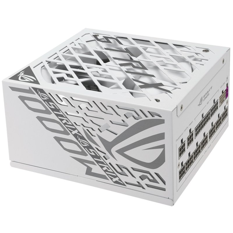 Detalle de ASUS ROG STRIX 1000P White Edition: fuente Gold para PC gaming con ATX 3.1 y 1000 W