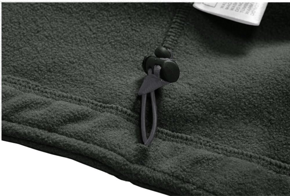 Detalle de TACVASEN EZ-P9XR-B63Y Men’s Full-Zip Fleece Jacket, Hooded and Windproof